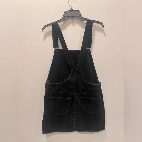 NWT Black corduroy overall dress - Picture 2 of 3